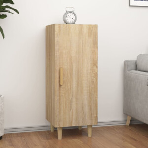 vidaXL Dressoir 34,5x34x90 cm bewerkt hout sonoma eikenkleurig
