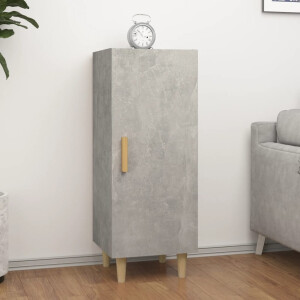 vidaXL Dressoir 34,5x34x90 cm bewerkt hout betongrijs