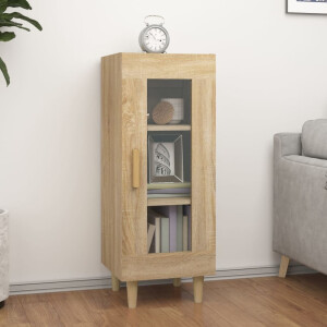 vidaXL Dressoir 34,5x34x90 cm bewerkt hout sonoma eiken