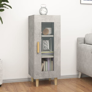 vidaXL Dressoir 34,5x34x90 cm bewerkt hout betongrijs