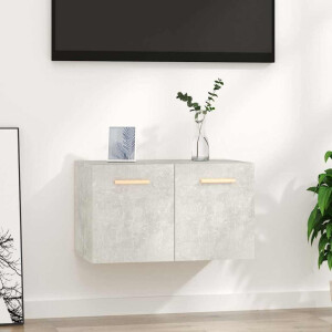 vidaXL Wandkast 60x36,5x35 cm bewerkt hout betongrijs