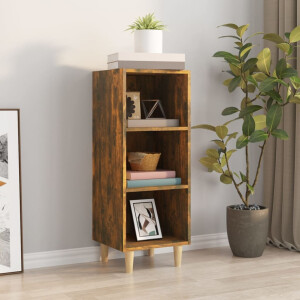 vidaXL Dressoir 34,5x32,5x90 cm bewerkt hout gerookt eikenkleurig
