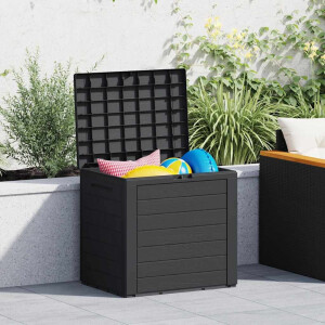 vidaXL Tuinbox 58,5x46x55 cm polypropeen antracietkleurig