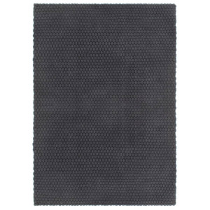 vidaXL Vloerkleed rechthoekig 80x160 cm katoen antracietkleurig