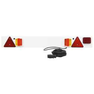 vidaXL Aanhangerverlichting LED-lamp 12 V 115x6x14 cm rood