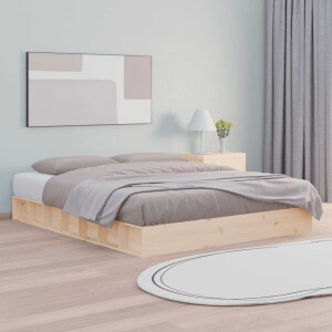 vidaXL Bedframe massief hout 160x200 cm