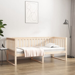 vidaXL Slaapbank zonder matras 100x200 cm massief grenenhout