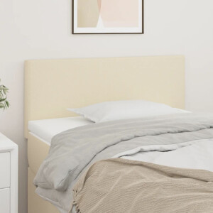 vidaXL Hoofdbord 100x5x78/88 cm kunstleer crèmekleurig