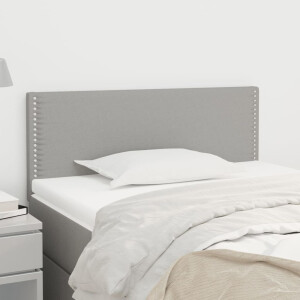 vidaXL Hoofdbord 80x5x78/88 cm stof lichtgrijs