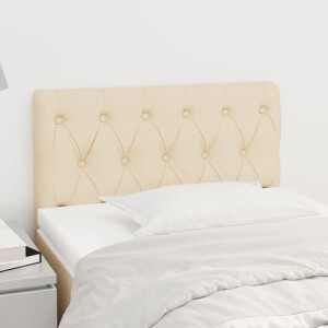 vidaXL Hoofdbord 80x7x78/88 cm stof crèmekleurig