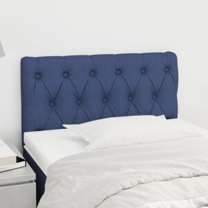 vidaXL Hoofdbord 80x7x78/88 cm stof blauw
