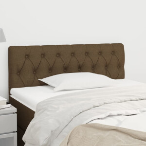 vidaXL Hoofdbord 90x7x78/88 cm stof donkerbruin