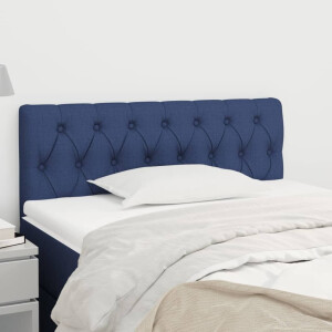 vidaXL Hoofdbord 100x7x78/88 cm stof blauw