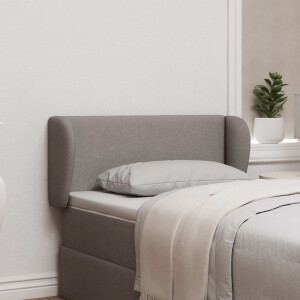 vidaXL Hoofdbord oor Taupe 40 x 23 x 6 cm Stof