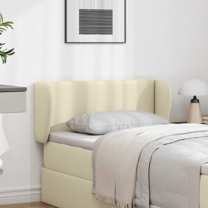 vidaXL Hoofdbord oor Crème 40 x 23 x 6 cm PVC