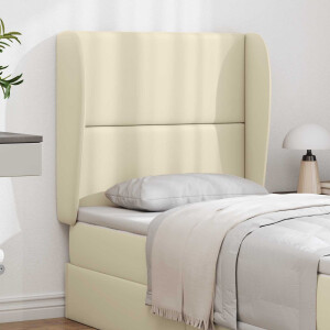vidaXL Hoofdbord oor Crème 80 x 23 x 6 cm PVC