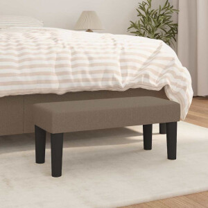 vidaXL Bankje 70x30x30 cm stof taupe