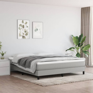 vidaXL Pocketveringmatras medium 160x200x20 cm stof lichtgrijs