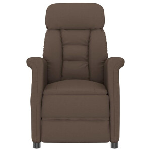 vidaXL Massagestoel Bruin 96.5 x 70.5 x 95 cm Microvezel