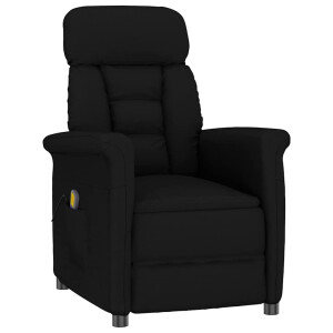 vidaXL Massagestoel Zwart 96.5 x 70.5 x 95 cm Microvezel
