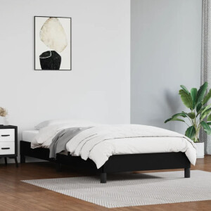 vidaXL Bedframe kunstleer zwart 90x200 cm