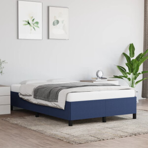vidaXL Bedframe zonder matras 120x200 cm stof blauw