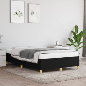 vidaXL Bedframe zonder matras 120x200 cm stof zwart