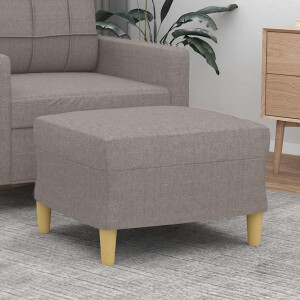 vidaXL Voetenbank 60x50x41 cm stof taupe