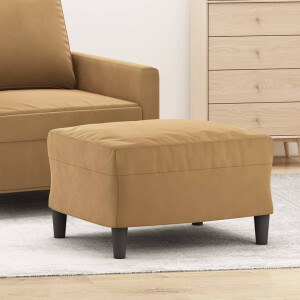 vidaXL Voetenbank 60x50x41 cm fluweel bruin
