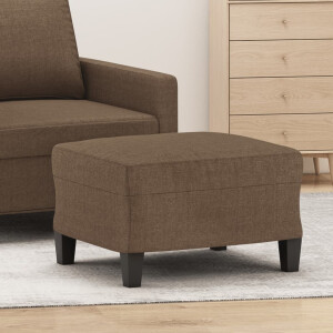 vidaXL Voetenbank 60x50x41 cm stof bruin