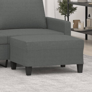 vidaXL Voetenbank 70x55x41 cm stof donkergrijs