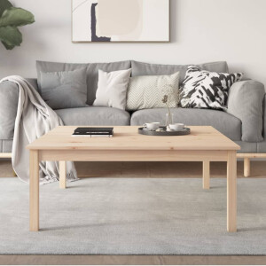 vidaXL Salontafel 100x100x40 cm massief grenenhout