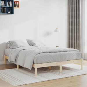 vidaXL Bedframe zonder matras massief grenenhout 152x203 cm Queen