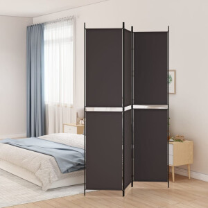 vidaXL Kamerscherm met 3 panelen 150x220 cm stof bruin