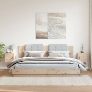 vidaXL Wandkasten 2 st 31,5x30x30 cm massief grenenhout