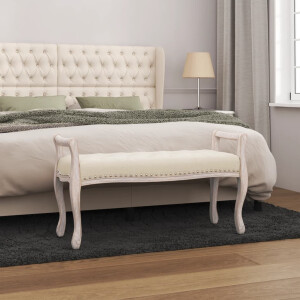 vidaXL Bankje 110x45x60 cm linnen