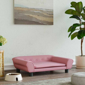 vidaXL Hondenmand 70x48x22 cm fluweel roze