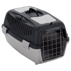 vidaXL Reismand 55x36x35 cm polypropeen grijs en zwart