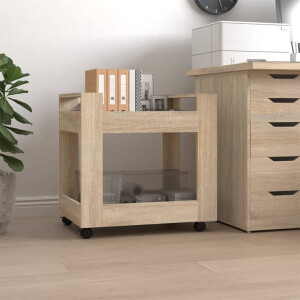 vidaXL Bureaukastje 60x45x60 cm bewerkt hout sonama eikenkleurig