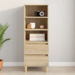 vidaXL Hoge kast 40x36x110 cm bewerkt hout sonoma eiken