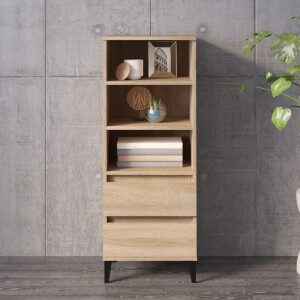 vidaXL Hoge kast 40x36x110 cm bewerkt hout sonoma eiken