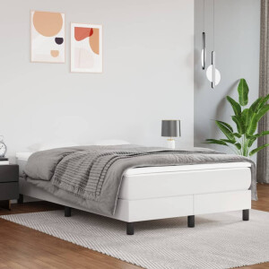 vidaXL Bedframe kunstleer wit 120x200 cm