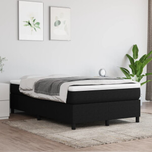 vidaXL Boxspring bed 120x200 cm stof zwart