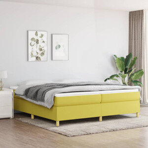 vidaXL Bedframe zonder matras 200x200 cm stof groen