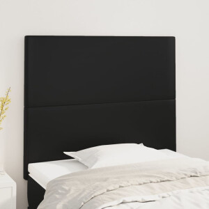 vidaXL Hoofdbord zwart 80x5x118/128 cm kunstleer