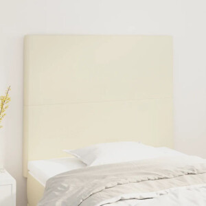 vidaXL Hoofdbord crème 80x5x118/128 cm kunstleer