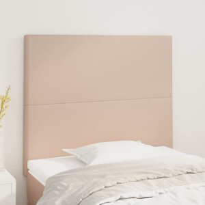 vidaXL Hoofdbord cappuccino 80x5x118/128 cm Kunstleer
