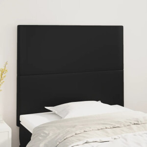 vidaXL Hoofdbord zwart 90x5x118/128 cm kunstleer