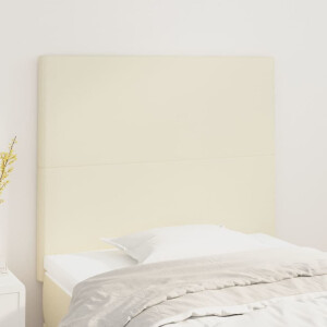 vidaXL Hoofdbord crème 90x5x118/128 cm kunstleer