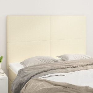 vidaXL Hoofdbord crème 144x5x118/128 cm kunstleer